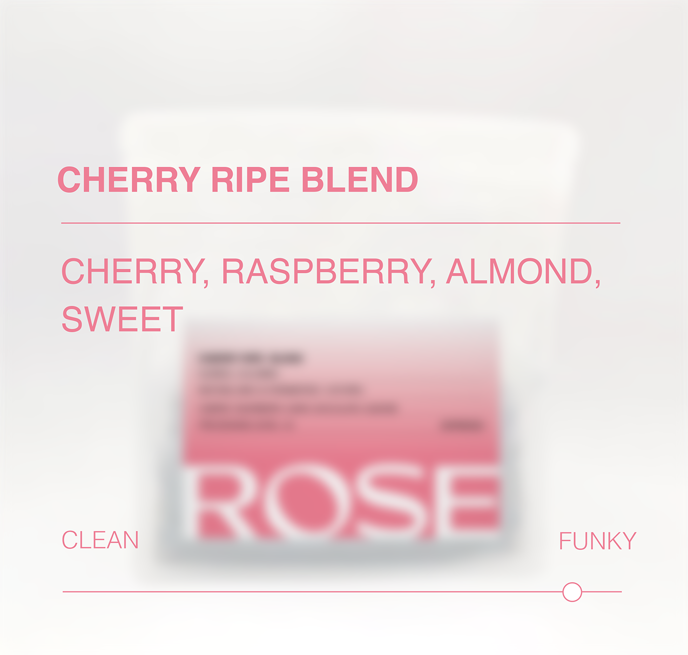 Cherry Ripe Blend tasting notes and clean-to-funky flavour scale